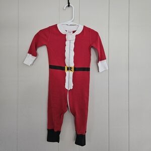 Hanna Andersson Red Santa Pajamas Size 6-9 Months